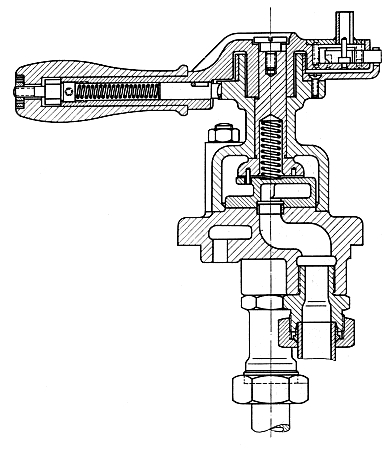 Führerbremsventil Bauart Knorr St 125, Schnitt