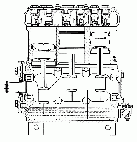 Luftverdichter VV 100/100, Schnitt