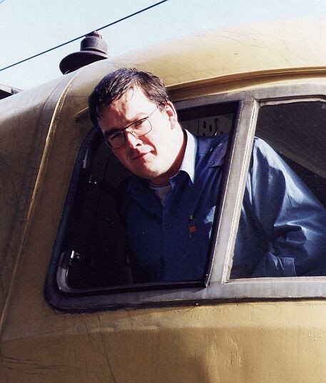 Der "Bremsenbudenmann" auf 103 184 in Hamburg HBF